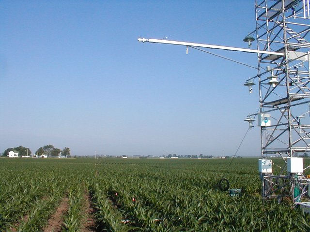 Field with tower