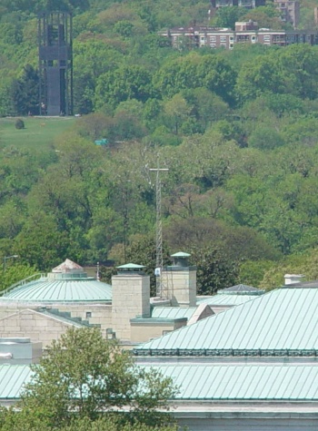 DCNet tower on the roof of the National Academy of Sciences, Constitution Avenue.